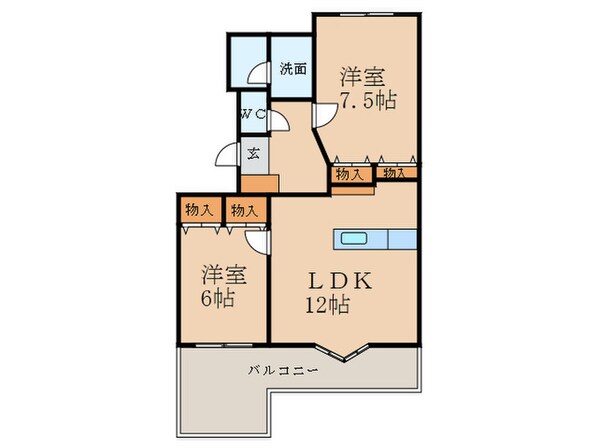 レイ・ブリック東水町の物件間取画像